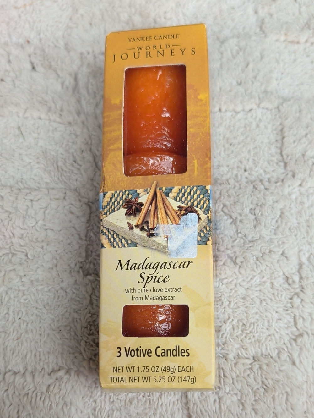 NWT Yankee Candle World Journeys Madagascar Spice 3 clove candles